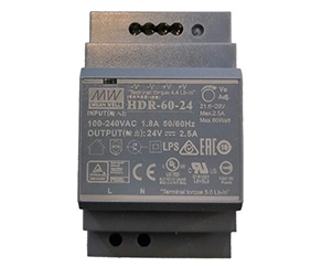 HDR-60-24 Регулируемый источник питания постоянного тока на DIN-рейке
